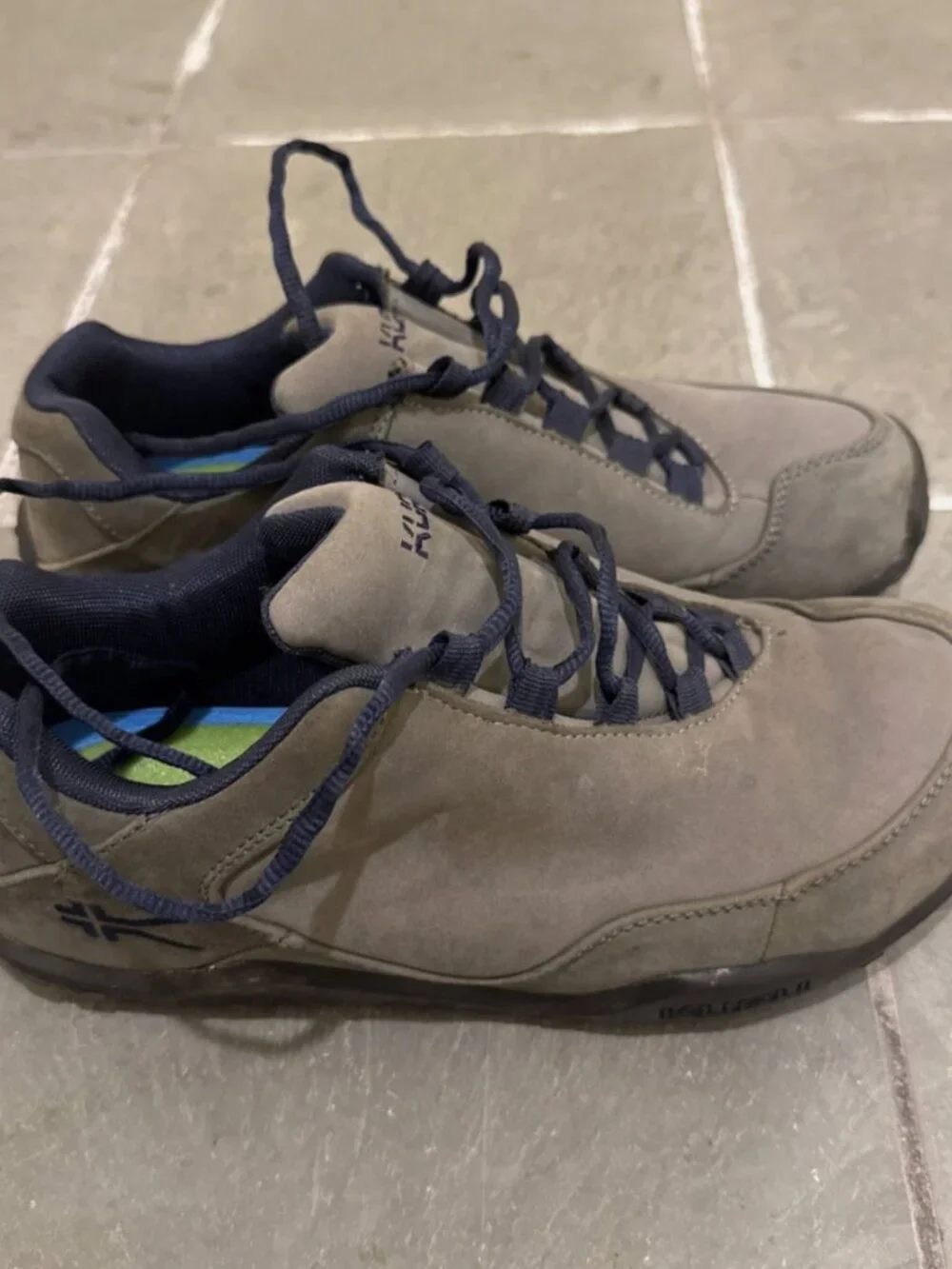 Kuru Chicane Men's Gray Leather Sneakers Sz 9